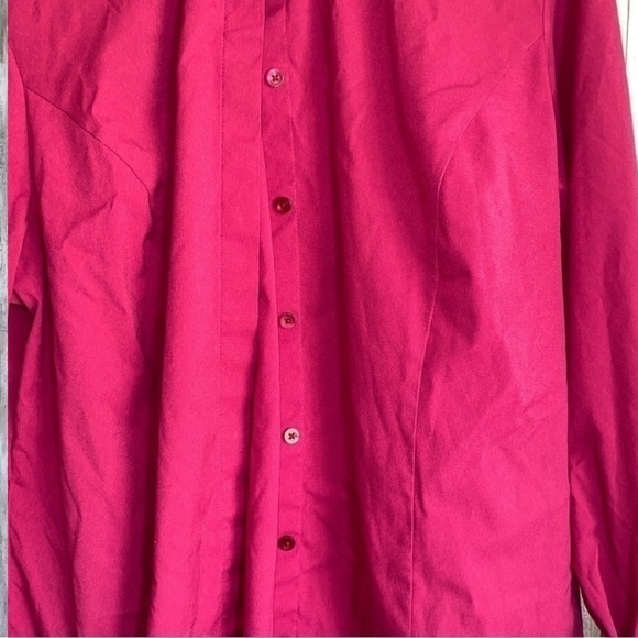 Lane Bryant Magenta Button Down - Picture 2 of 4